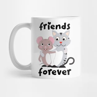 Friends Forever Cat & Mouse Mug